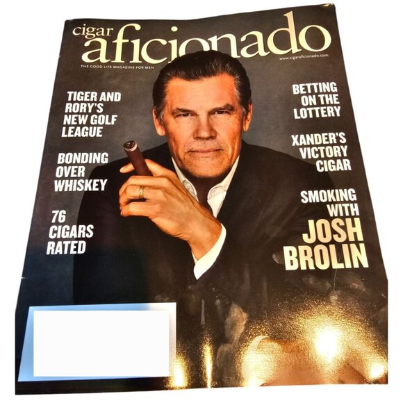 Cigar Aficionado Magazine July August 2024 Issue Josh Brolin Tiger Rory Whiskey - Picture 1 of 7